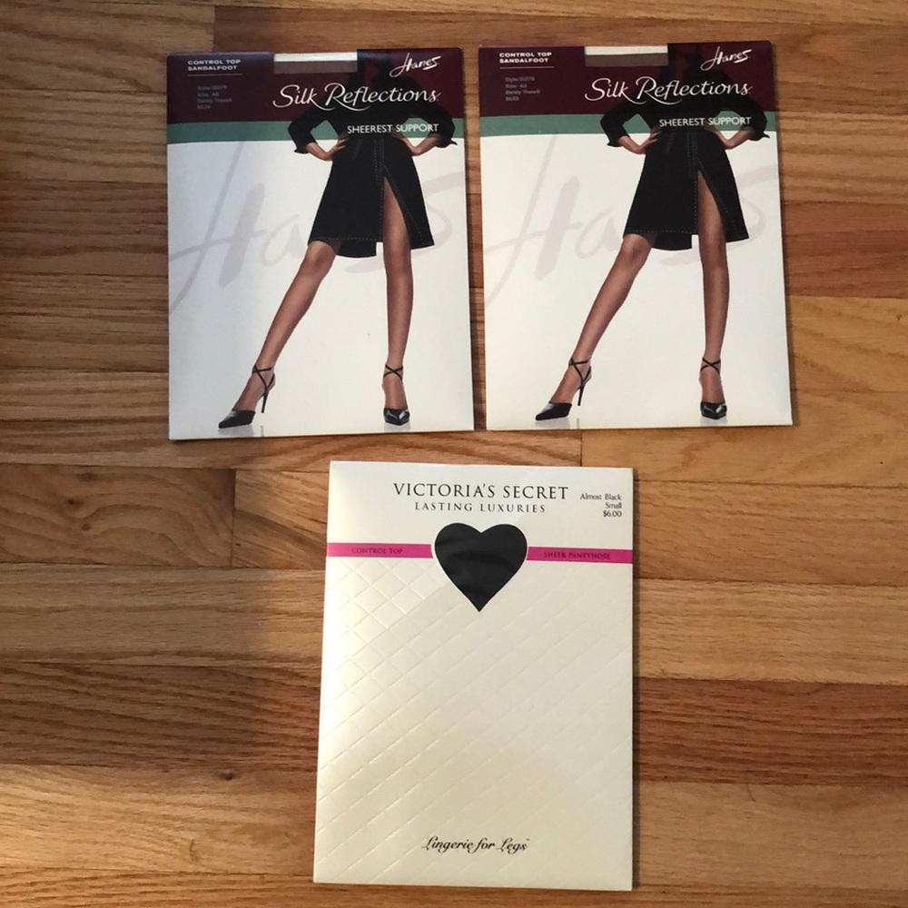 3 unopened pair of sheer stockings
